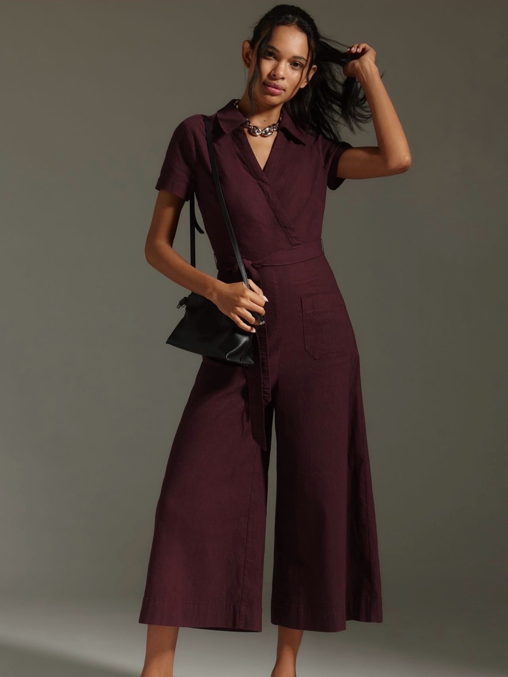 MAUVE COLETTE WRAP JUMPSUIT ✨